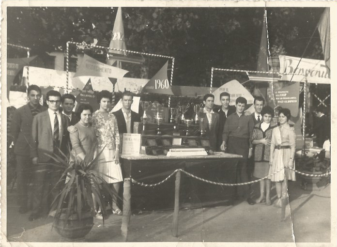 Festa sportiva del 1960 al Circolo Risorgimento. In foto Carlo Foppa