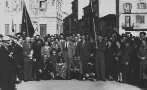 Partenza del corteo del primo maggio 1949