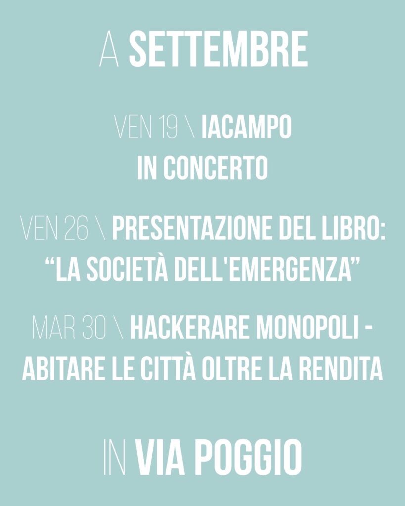 programma settembre